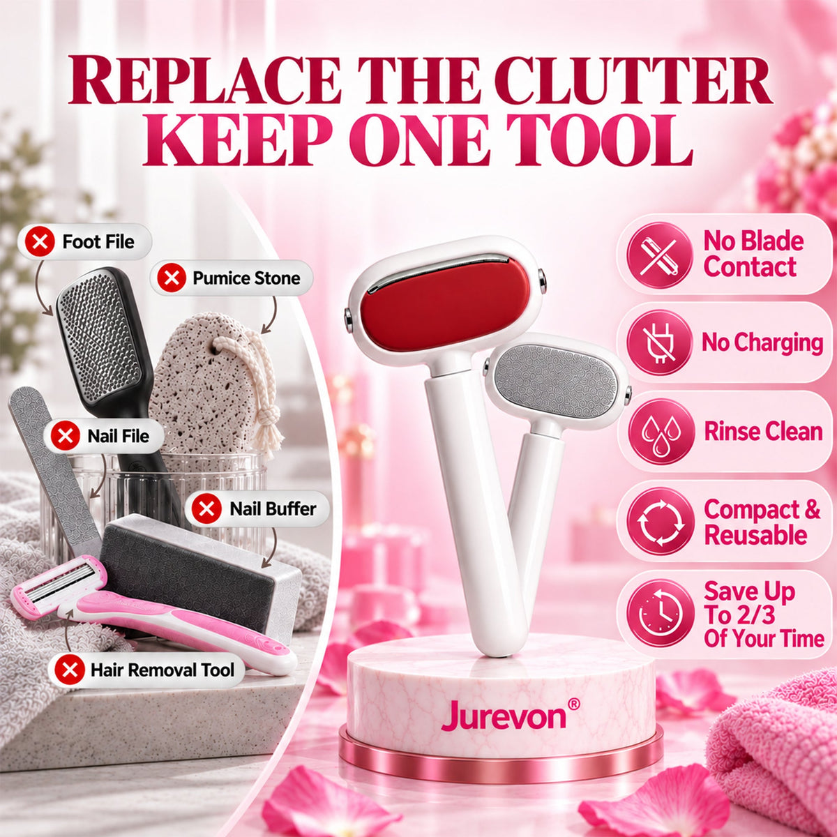 ✨Celyvon® 3-in-1 Callus, Nail & Hair Care Tool